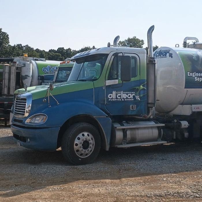 All Clear Pumping & Sewer vehicles